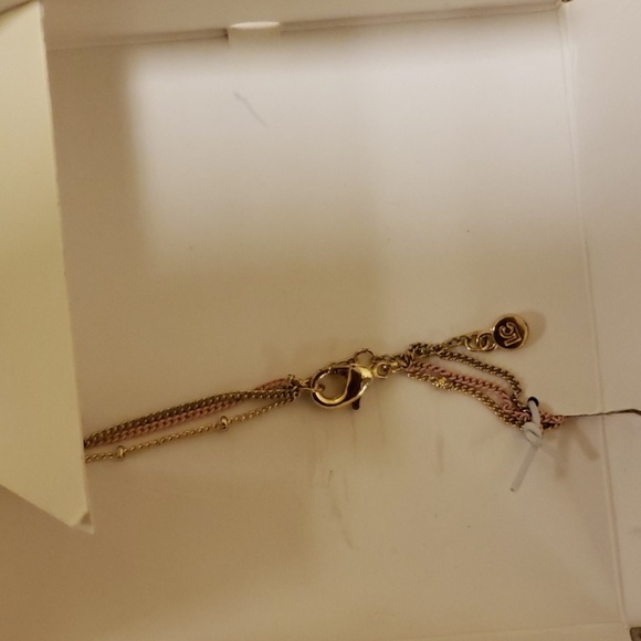 LC Lauren Conrad pearl cross pink strand bracelet - Picture 2 of 4